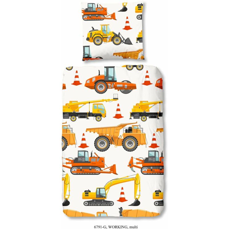 

Funda de edredón infantil Working 135x200 cm - Multicolor - Good Morning