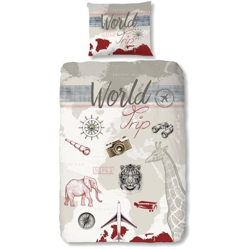 

Funda de edredón infantil World Trip 135x200 cm - Multicolor - Good Morning