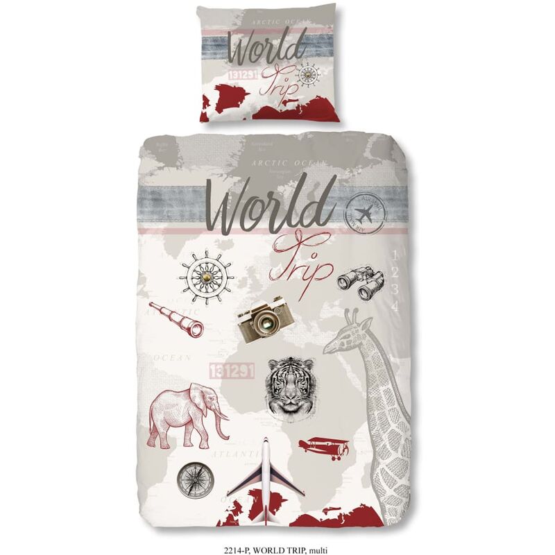 

Funda de edredón infantil World Trip 140x200/220 cm - Multicolor - Good Morning