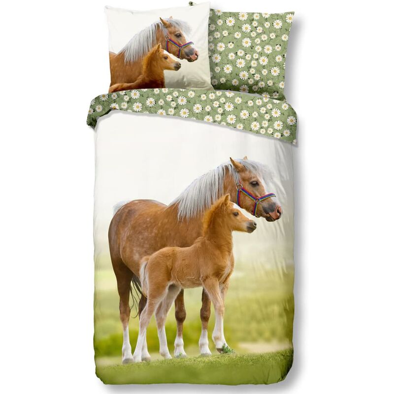 

Funda de edredón infantil YOUNG 140x200/220 cm verde - Verde - Good Morning