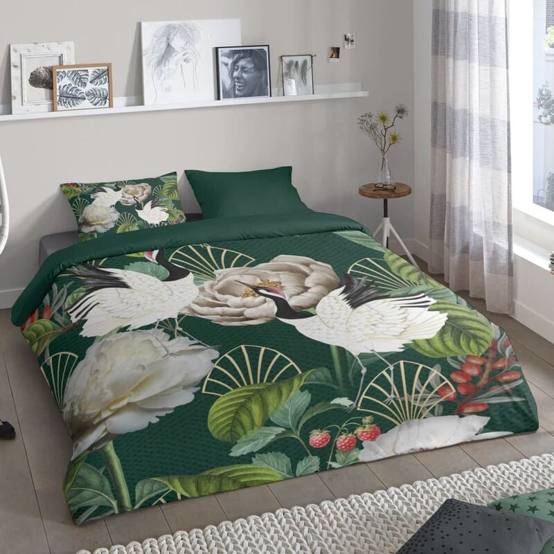 

Funda de edredón LUUK 155x220 cm verde - Verde - Good Morning