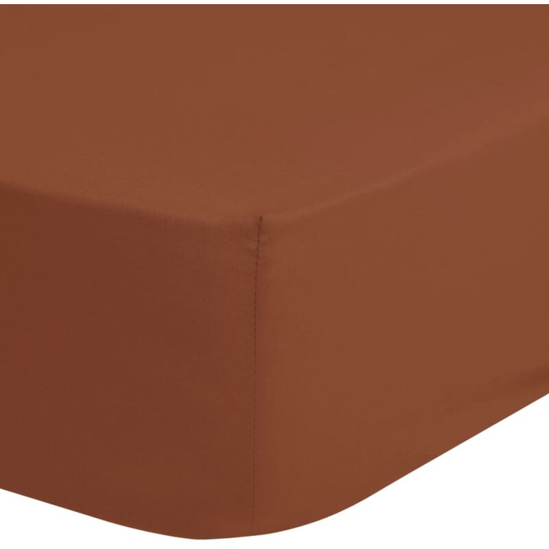 

Sábana ajustable terracota 180x220 cm - Marrón - Good Morning
