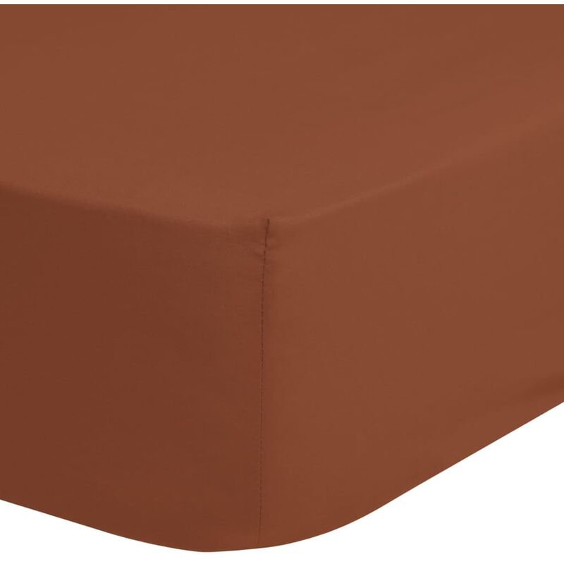 

Sábana ajustable terracota 90x220 cm - Marrón - Good Morning