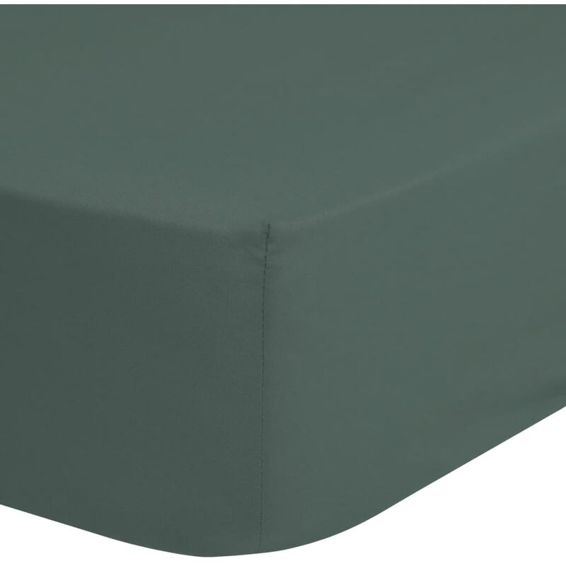 

Sábana ajustable verde oliva 160x200 cm - Verde - Good Morning