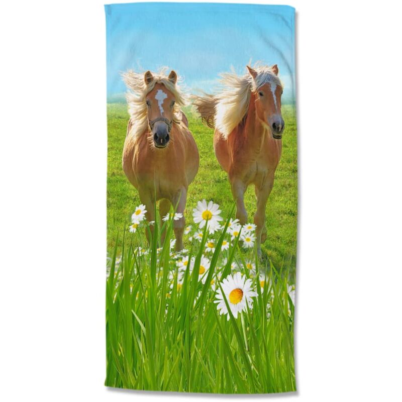 

Good Morning Toalla de playa HORSES multicolor 75x150 cm - Multicolor
