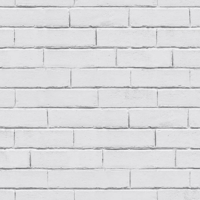 

Papel de pared Chalkboard Brick Wall blanco y gris - Good Vibes