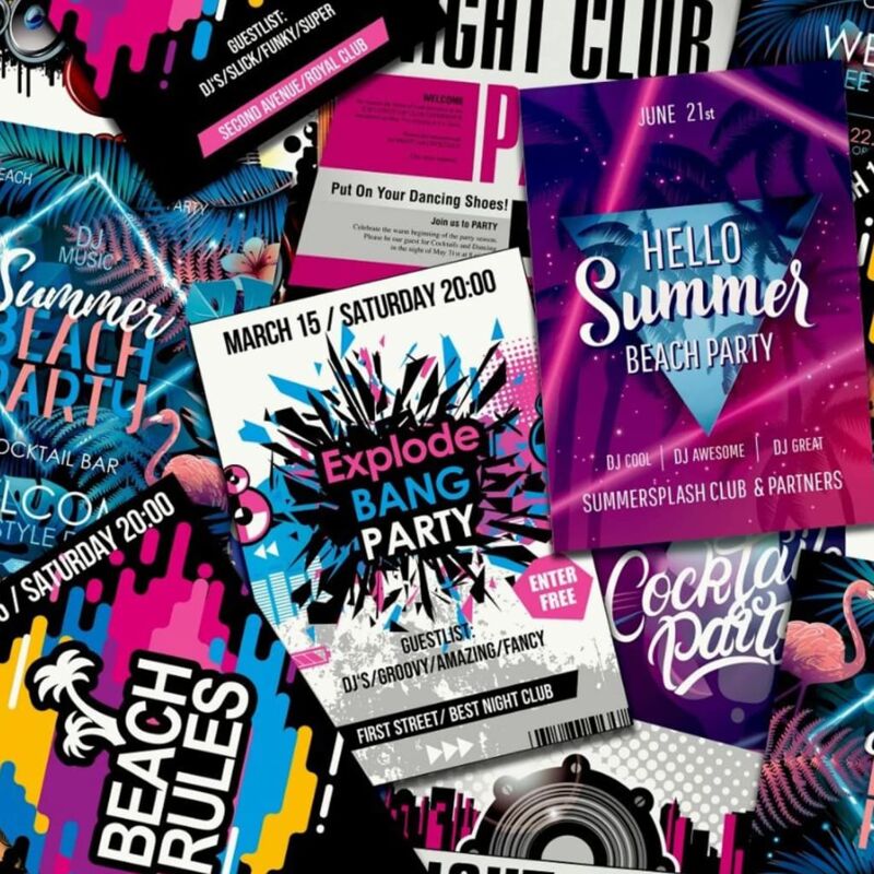 

Papel de pared Club Posters morado y rosa - Good Vibes