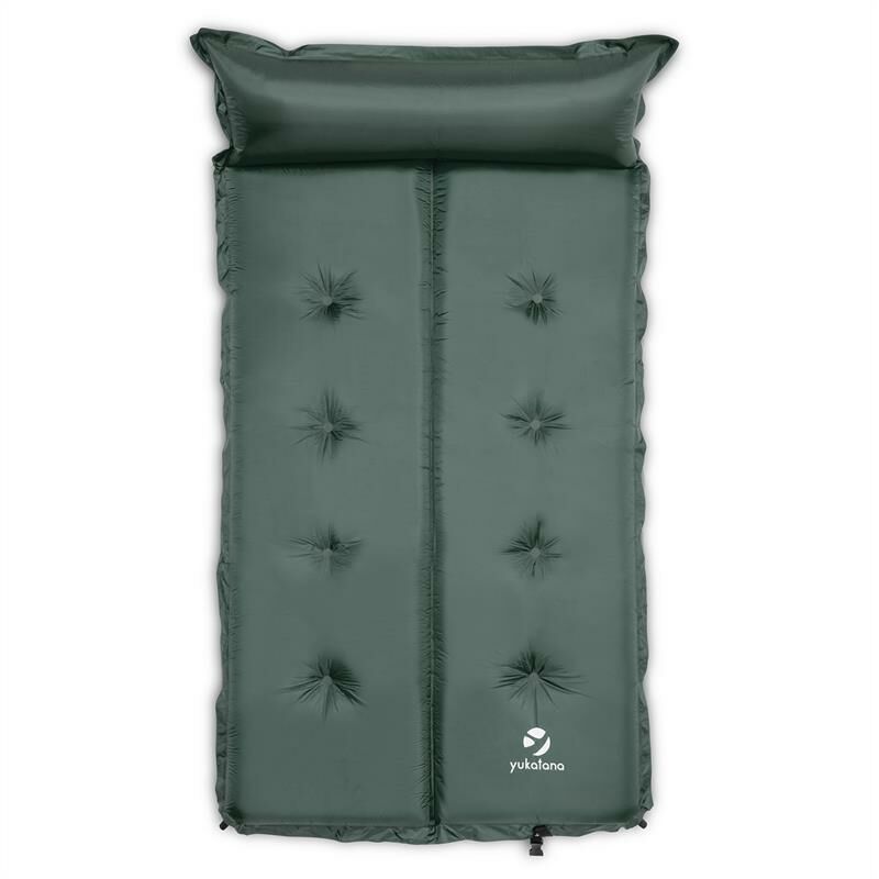 

Goodbreak 5 Colchoneta doble aislante hinchable 5 cm de grosor cojín verde