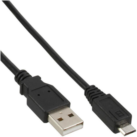 GoodConnections USB 2.0 A Micro-B (ST-ST) 1m Adapterkabel Schwarz
