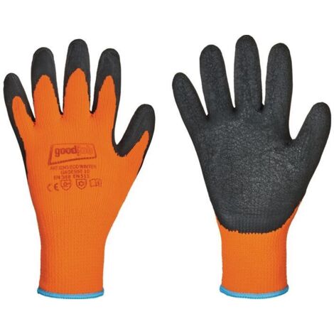 GOODJOB 0234-10 Kälteschutzhandschuhe Eco Winter Größe 10 schwarz/orange EN 388,