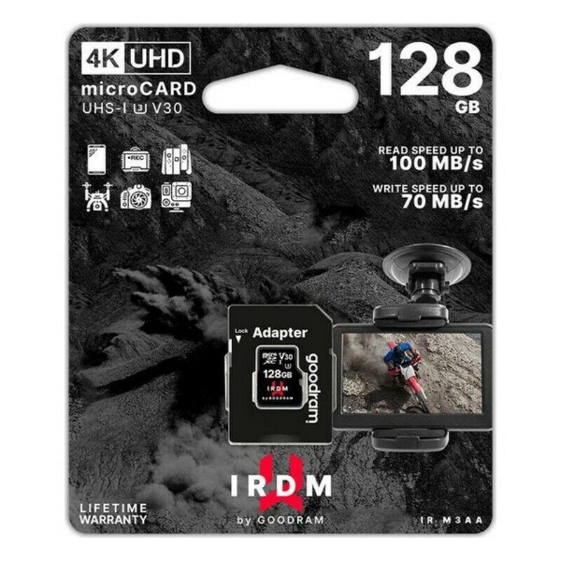 

Tarjeta de Memoria Micro SD con Adaptador M3AA 128 GB - Goodram