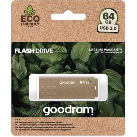 Goodram UME3 Eco Friendly lecteur USB flash 64 Go USB Type-A 3.2 Gen 1 (3.1 Gen 1) Marron