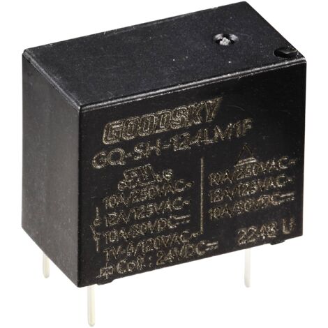 GoodSky GQ-SH-124LM1F Relais pour circuits imprimés 24 V/DC 10 A 1 NO (T) 1 pc(s) R320512