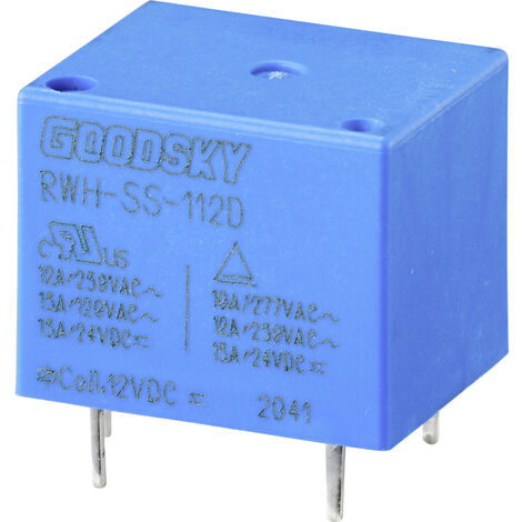 GoodSky RWH-SS-112D Printrelais 12 V/DC 15 A 1 Wechsler 1 St. Tray