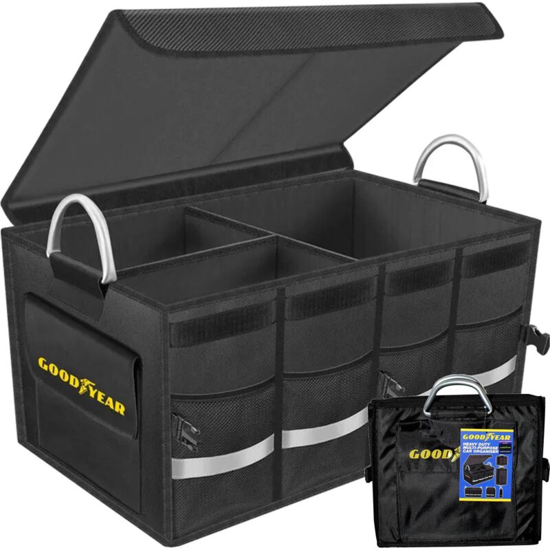 Goodyear Car Boot Organiser Collapsible Foldable Shopping Tidy Storage Trunk