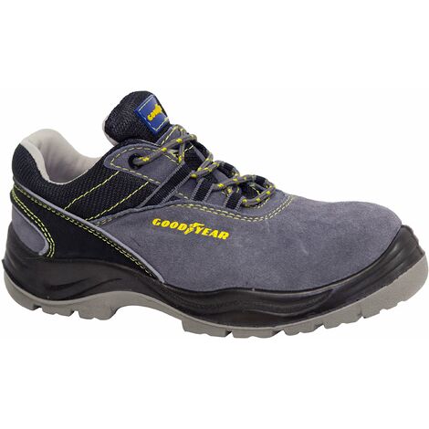 Goodyear G138106C Scarpe in pelle Serratura, Grigio, 39, Set di 2 Pezzi