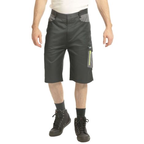 GOODYEAR kurze Arbeitshose mit Taschen Schwarz/Grau 36