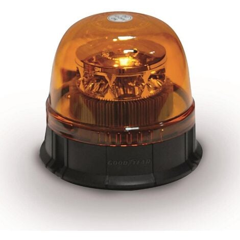Takestop - Lampeggiante Rotante 360° Arancione Emergenza 12v Base