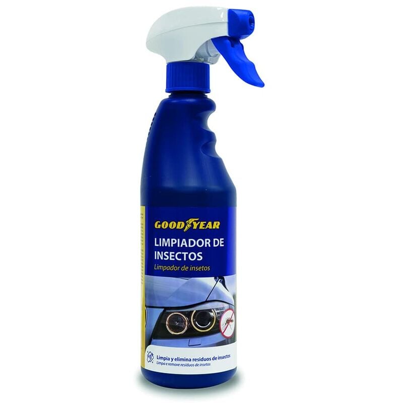 Goodyear - Nettoyer d'insectes automobiles. apt pour les cristaux, les phares ou la peinture 500 ml - Bleu