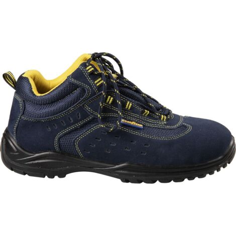 Goodyear Scarpe antinfortunistiche alte metal-free S1P in pelle scamosciata blu numero 40