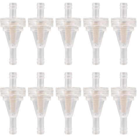 GOOFIT Kraftstofffilter für Motorräder, 10er-Packung, universelle transparente Ölfilter, geeignet für Geländefahrzeuge/Quads/modifizierte Fahrzeuge