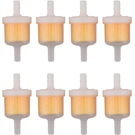 GOOFIT Universal-Kraftstofffilter-Set (8-teilig) – Geeignet für Motocross, Quads und Roller – Waschbares Metallfilterelement und Kraftstoffleitungs-Modifikationsset