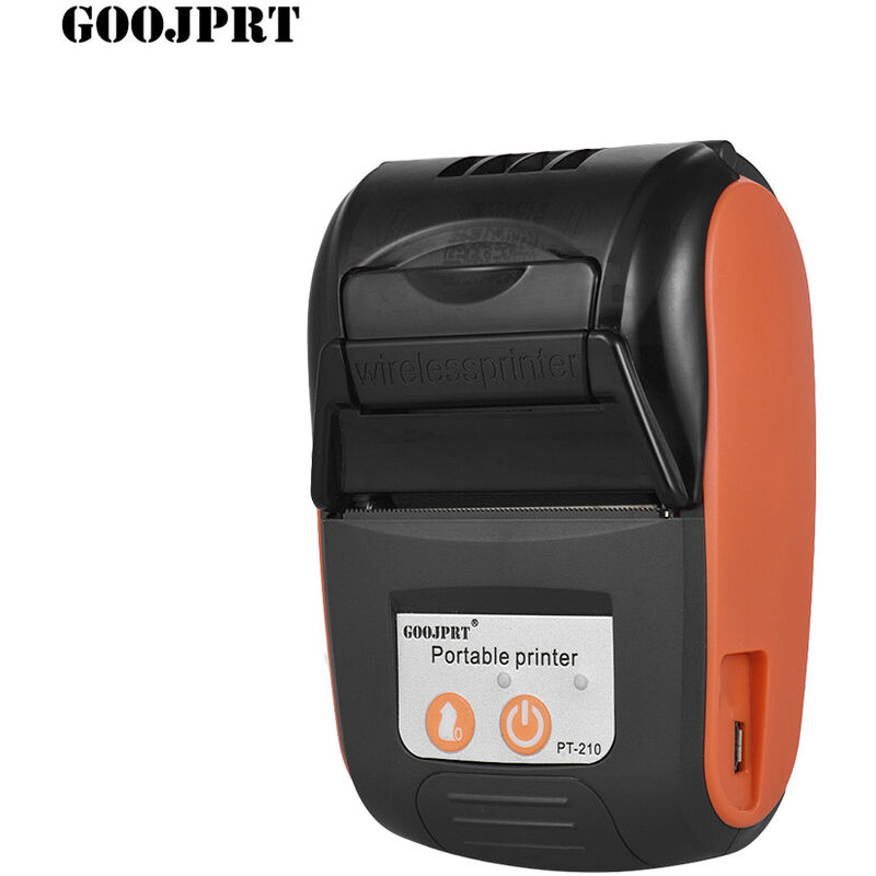 

GOOJPRT, Impresora termica portatil, Impresora de recibos de 58 mm,Naranja