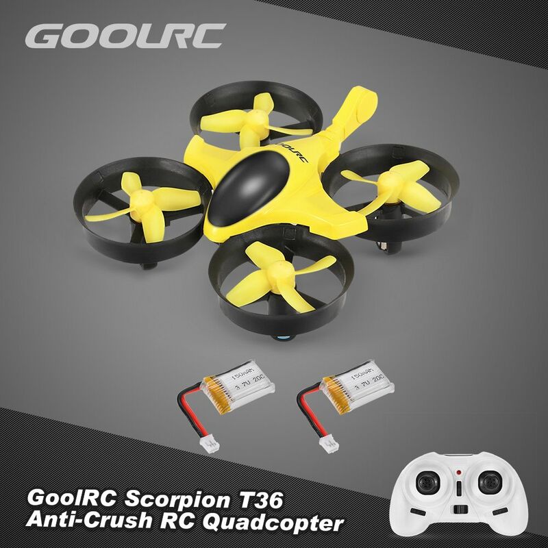 

T36 RC Mini drone Quadcopter 2.4G 3D Flip modo sin cabeza drone One-Key Return Quadcopter drone regalo de Navidad para ninos principiantes Bateria de