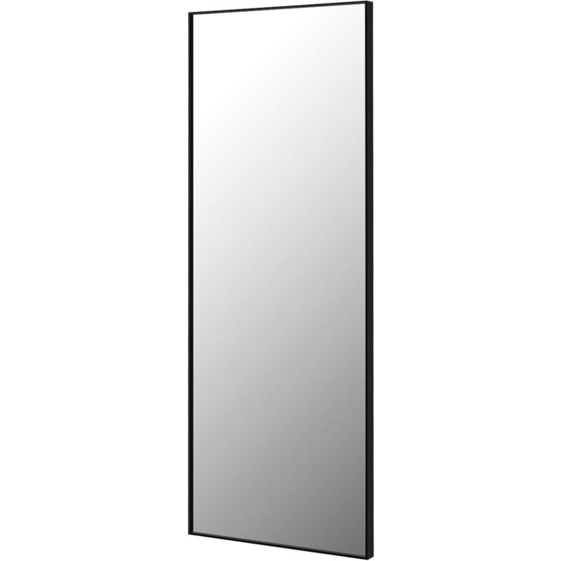 Goplus - 150 x 56 cm Miroir Pleine Longueur, Miroir sur Pied avec Cadre en Aluminium, Verre Antidéflagrant, Miroir Rectangulaire pour Chambre Salon