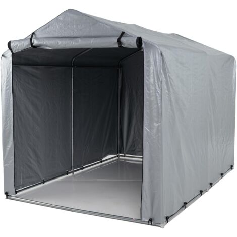 Goplus – Abri à vélos extérieur 218 x 160 x 164 cm – Housse étanche en PE 170 g – Porte à fermeture éclair – Structure en acier galvanisé