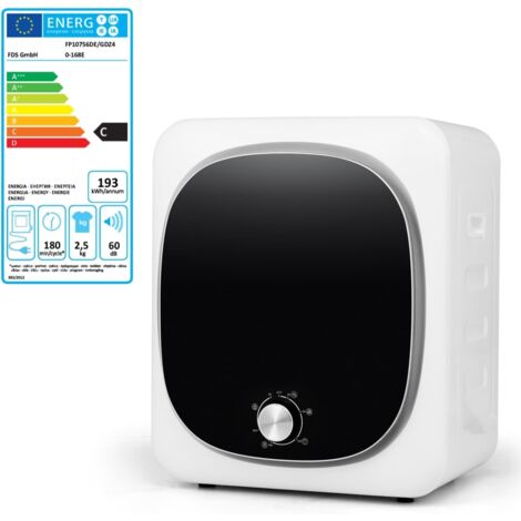 GOPLUS Asciugatrice Compatta da 800w, Asciugatrice a Parete con 5 Modalità di Asciugatura, Asciugatrice a Ventilazione con Protezione contro Surriscaldamento per Appartamenti (Meccanico) [Classe di ef