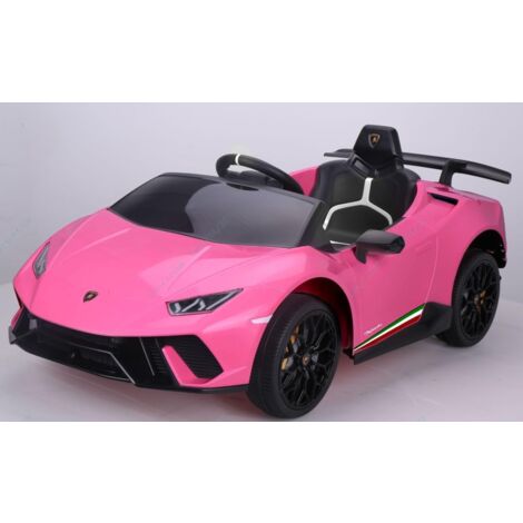 GOPLUS Auto Elettrica per Bambini 12V, Auto Cavalcabile, 3 Velocità, Suono del Motore, Telecomando, Avvio Morbido, Musica, Clacson, USB, Cintura di Sicurezza, Regalo per Bambini 3+ Anni (Rosa)