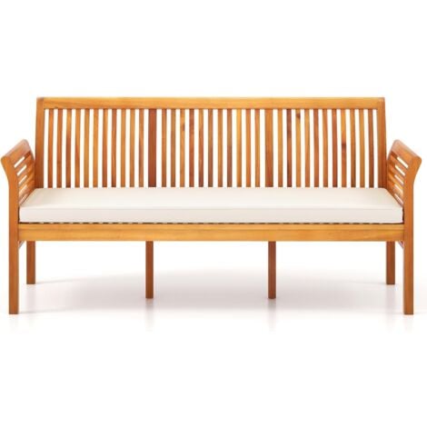 Banc De Jardin En Métal En Fonte Et Acier Banquette Jardin 127 X 60 X