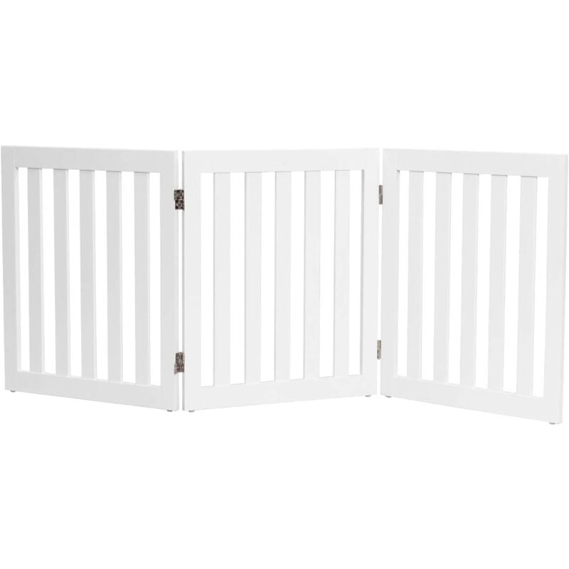 Barriere de Securite Pliable en mdf, 2/3/4/5/6 Barriere de Protection, Grille de Securite avec Coins Arrondis, pour Animaux Chiens Chats,