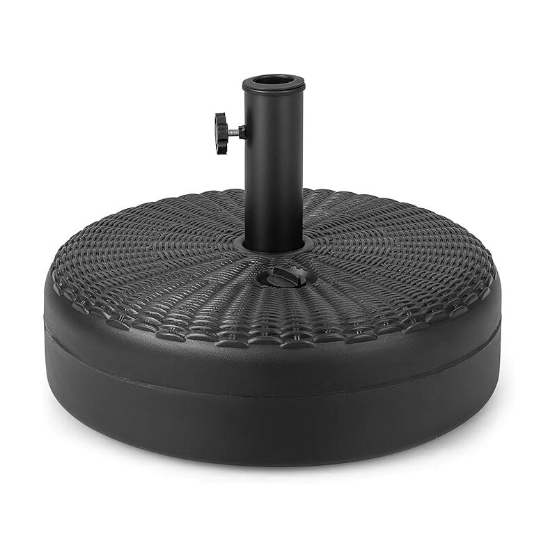 Base de parasol Remplissable, Support de parasol de terrasse robuste à remplir d'eau et de sable, pour parasol de table - Goplus