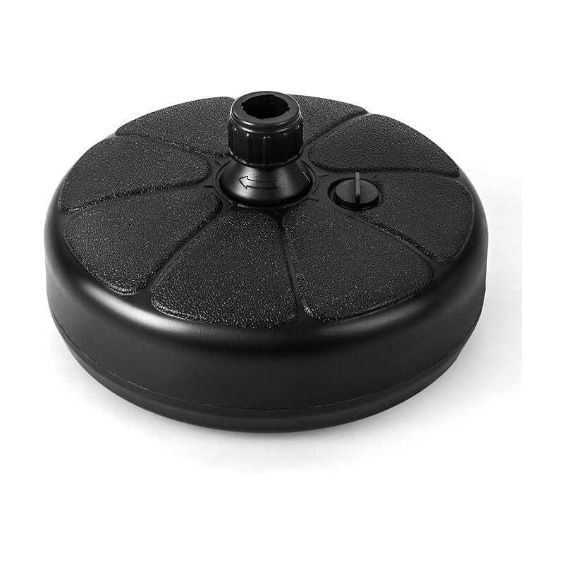 GOPLUS Base de parasol ronde remplissable, support de parasol rempli d'eau et de sable, convient aux poteaux de parasol de 38 mm