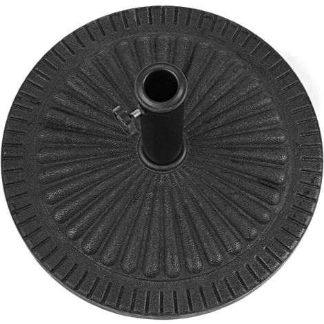 GOPLUS Base Rotonda per Ombrellone, Robusto Portaombrelli da Esterno in Resina, per Pali da 38-48mm