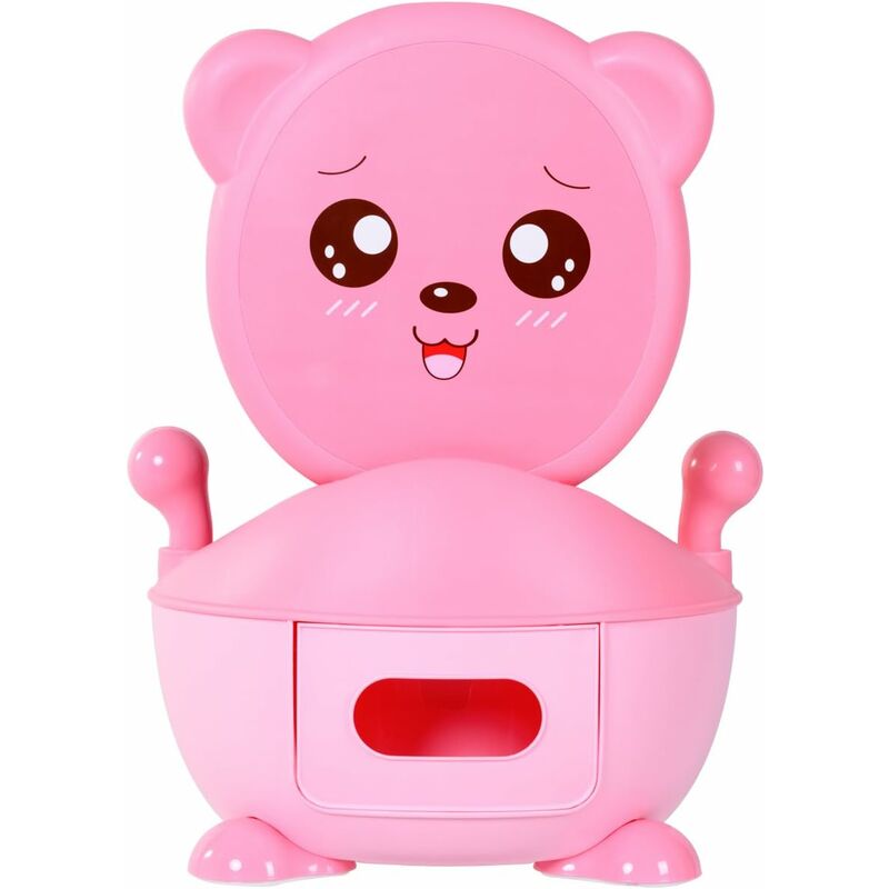 Bébé Toilette Siège de Pot Toilette Bebe Pot de Toilettes Multi Fonction Portable Voyage pour Bébé Dossier Ergonomique Haut Confortable et Robuste