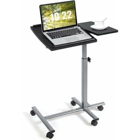 GIANTEX Table de Lit pour Ordinateur Portable,Bureau de Lit Pliable avec  Angle Réglable, Petite Table