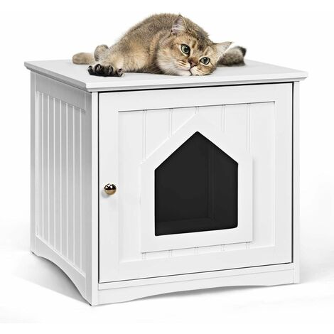 Pet Casetta per Gatti da Esterno XL 68,5x54x51,5 cm Legno Marrone