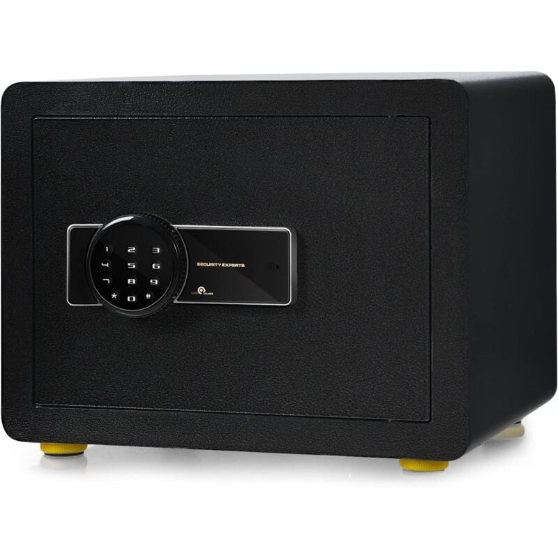 Goplus - Coffre-fort en Acier,40X30X30 CM,avec Serrure à Code électronique, étagère Amovible, Système d'Alarme et Fonction Anti-indiscrétion