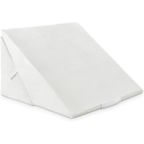 GOPLUS Coussin de Soutien Triangulaire Polyvalent, Coussin de Dossier pour Lit, Couchette, Canape, Oreiller Anti-Stress Therapeutique pour Soulager Le Douleur dans Le Dos et Genoux