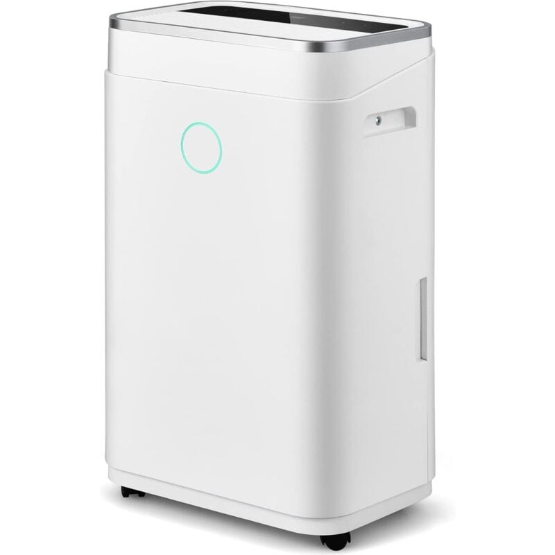 Goplus - Déshumidificateur 25 L/Jour, Déshumidificateur électrique avec Réservoir d'Eau 6,5 l, Minuterie 24H & 2 Vitesses de Ventilation, 2 Modes &