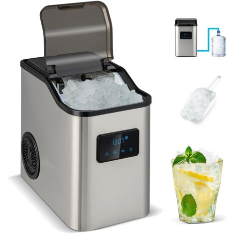 COSTWAY Eiswuerfelmaschine Ice Maker, Eismaschine, Eiswuerfelbereiter