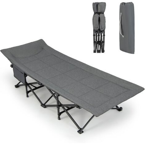 Goplus – Lit pliant à roulettes 190x68,5x48,5cm – Charge 204kg – Matelas en mousse 10cm amovible – Cadre en acier robuste – Design pliable et compact - 10CM-Cadre