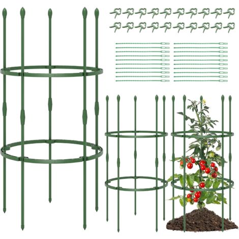 Support Plantes Métal 7 Niveaux GOPLUS - Forme Demi-lune, 155 Cm, Crochet Haut, Anti-basculement, Pour Balcon Intérieur, Marron