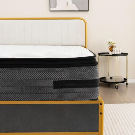 GOPLUS Materasso in Memory Foam da 32 cm, Materasso Ibrido Ecologico Spesso 32 cm, Design a 7 Zone di Supporto e Design Multistrato a 13 Livelli, 140 x 200 cm