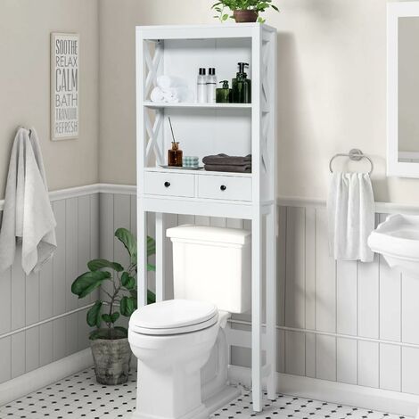 Meuble pour lave-linge, sèche-linge ou toilettes Surf - blanc/taupe  Moderne, Design - Symbiosis