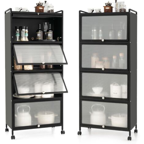 Scaffale Bagno HOMCOM Con Specchio - Mobile In Bambù 6 Ripiani 168cm - Organizza Il Tuo Bagno - Foto 3