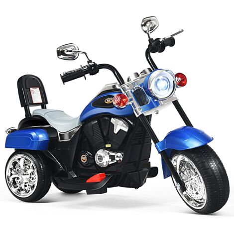 Goplus – Moto électrique pour enfants 3 roues – Vitesse 2,5-3 km/h – Charge 30 kg – Dimensions 91 x 48 x 64 cm – Écologique et durable - 5-3km